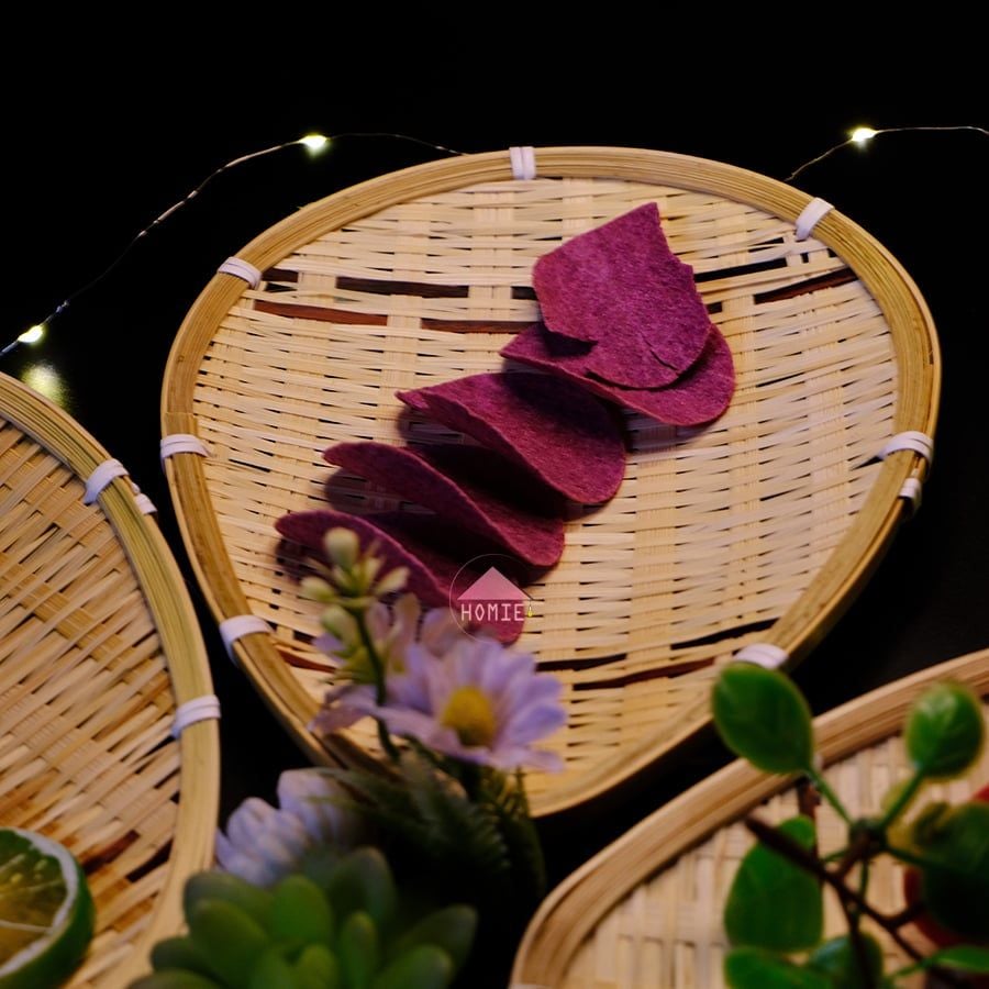 Mẹt tre họa tiết phong cách Nhật Bản trang trí đồ đa năng