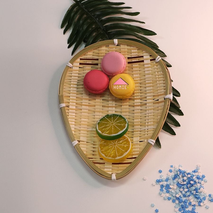 Mẹt tre họa tiết phong cách Nhật Bản trang trí đồ đa năng