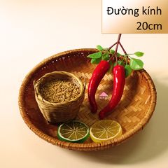 Mẹt tre nâu trang trí sang trọng