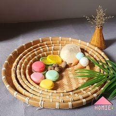 Mẹt tre hun khói phụ kiện nhà bếp trang trí tiệc cưới mâm trái cây đựng đồ cúng đa năng
