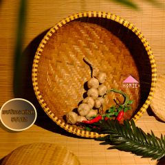 [Size lớn] Thúng tre đan dày trang trí đựng trái cây, gạo đồ dùng nhà bếp đa năng