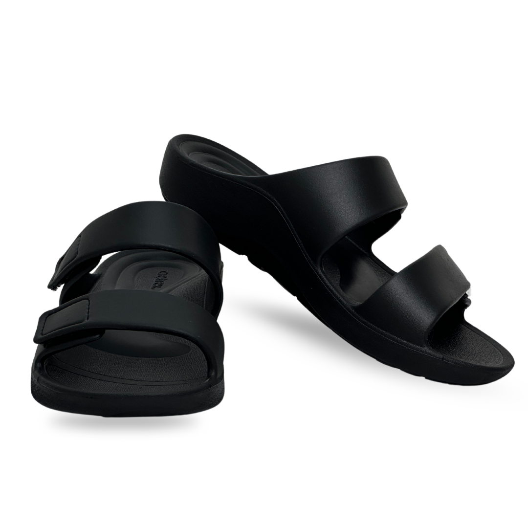  Dép quai ngang sức khỏe nữ Aetrex Kaia Black 