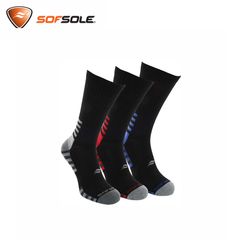  Combo 3 đôi vớ nam thể thao Sofsole Anti-Friction Black 