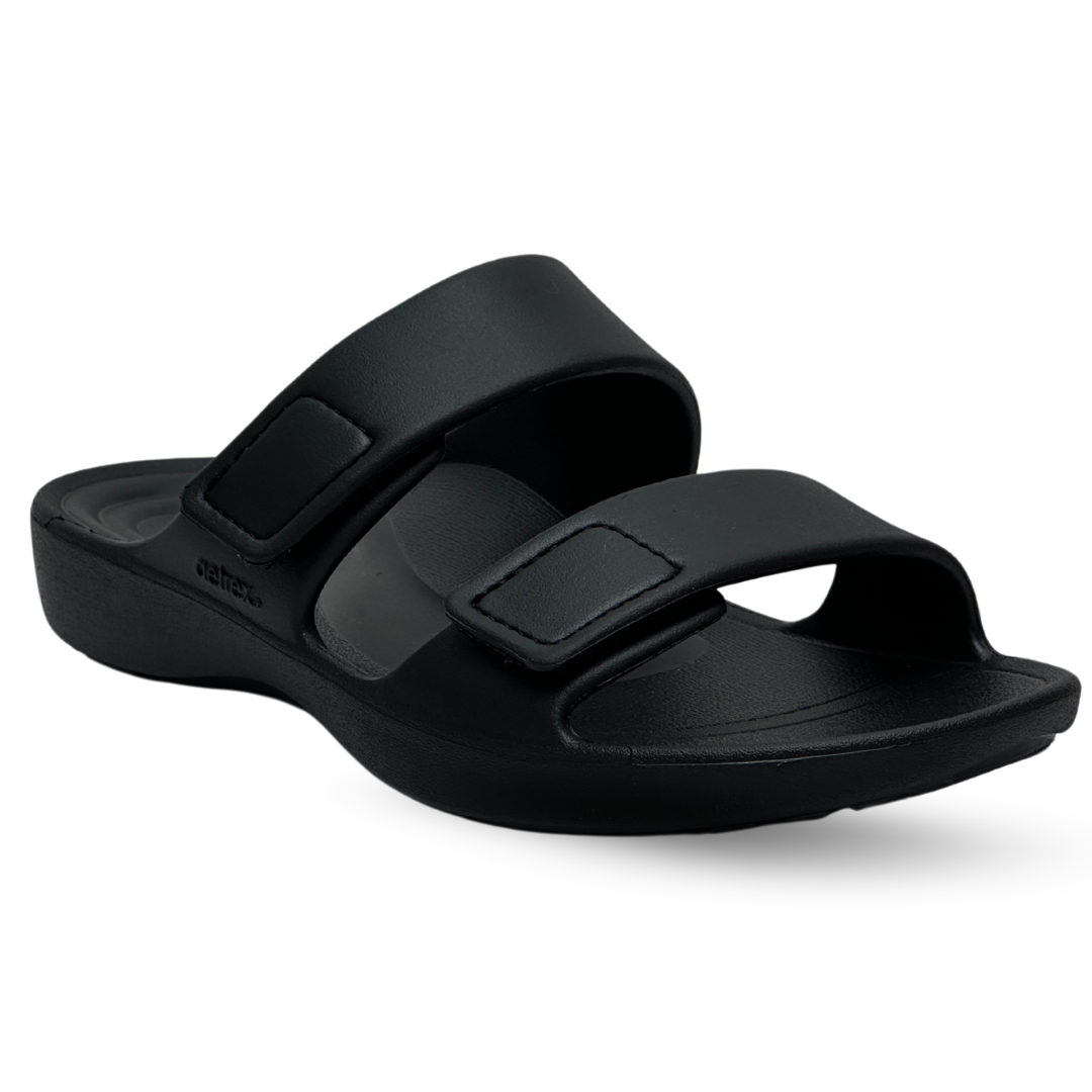  Dép quai ngang sức khỏe nữ Aetrex Kaia Black 