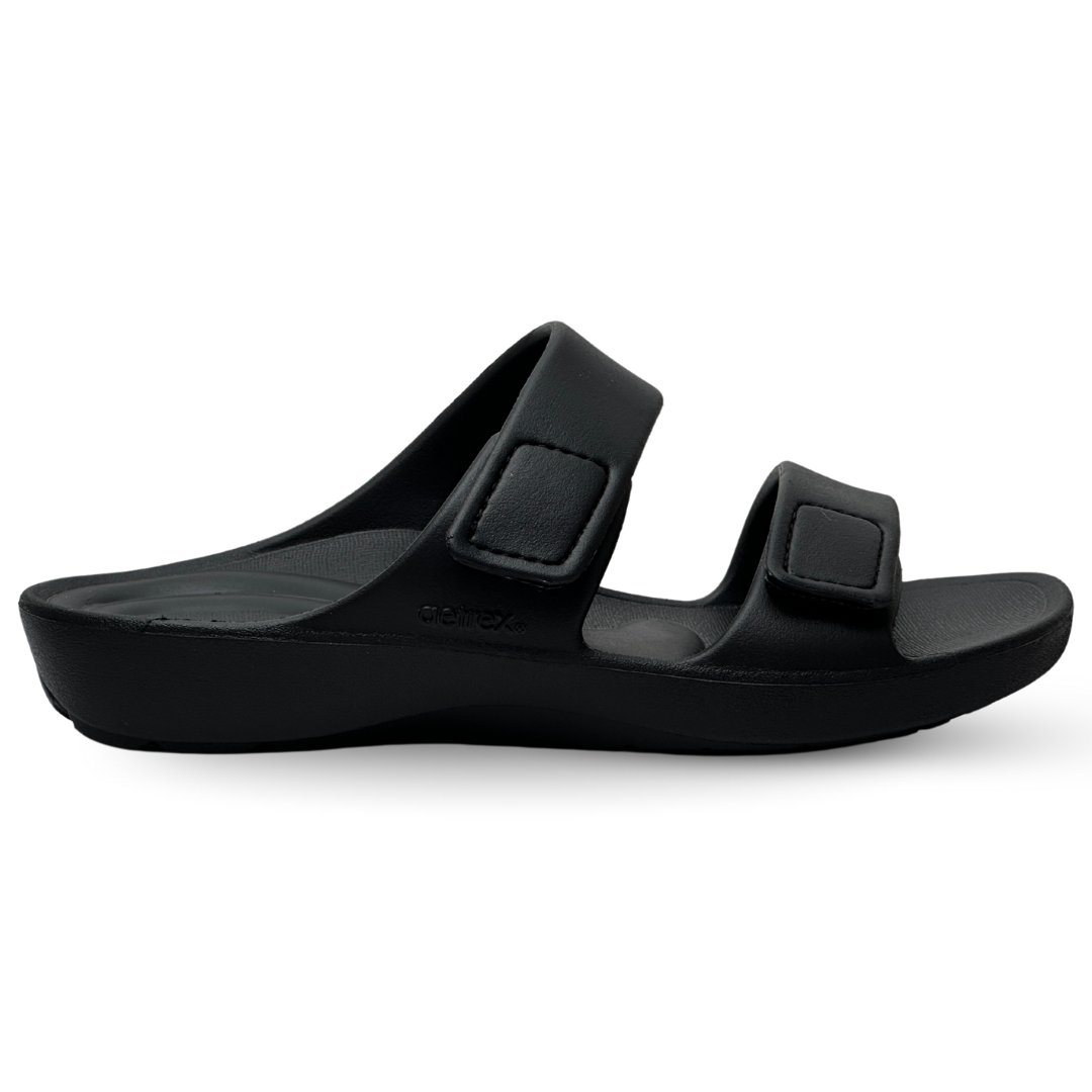  Dép quai ngang sức khỏe nữ Aetrex Kaia Black 