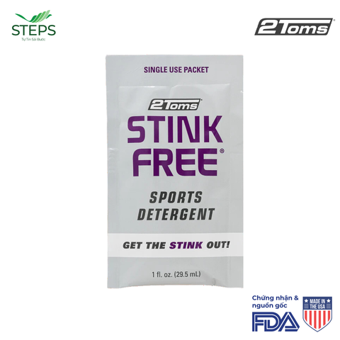  2Toms Stinkfree Spots Detergent gói 29.5ml - Nước giặt Loại Bỏ Vết Bẩn Và Khử Mùi Quần Áo Thể Thao 