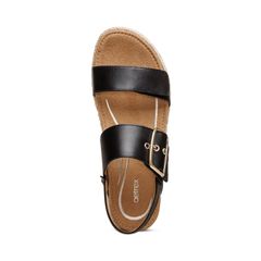  Giày Sandal cao gót sức khỏe nữ Aetrex Vania Black 