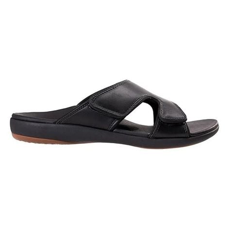  Dép quai ngang sức khỏe nam Revitalign Deluxe Black 