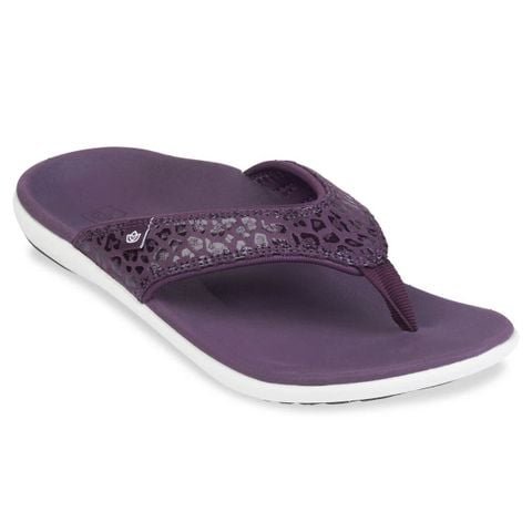  Dép xỏ ngón sức khỏe nữ Spenco Yumi Cheetah Violet 