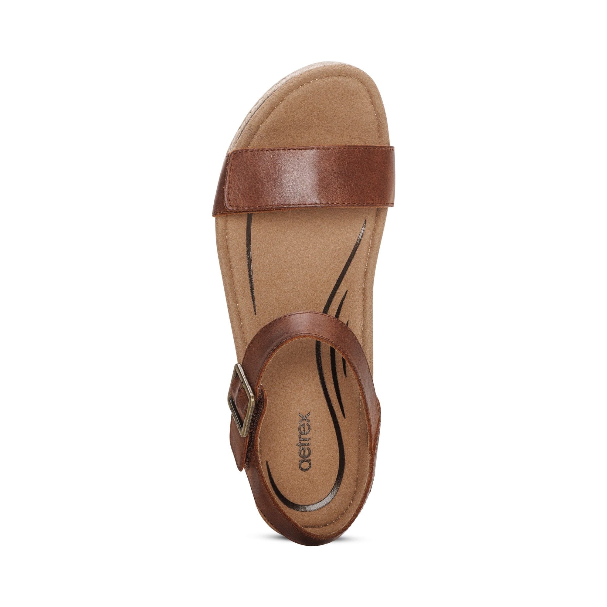  Giày sandal cao gót sức khỏe nữ Aetrex Sydney Walnut 