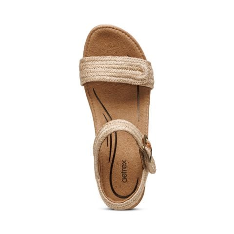  Giày sandal cao gót sức khỏe nữ Aetrex Sydney Tan 