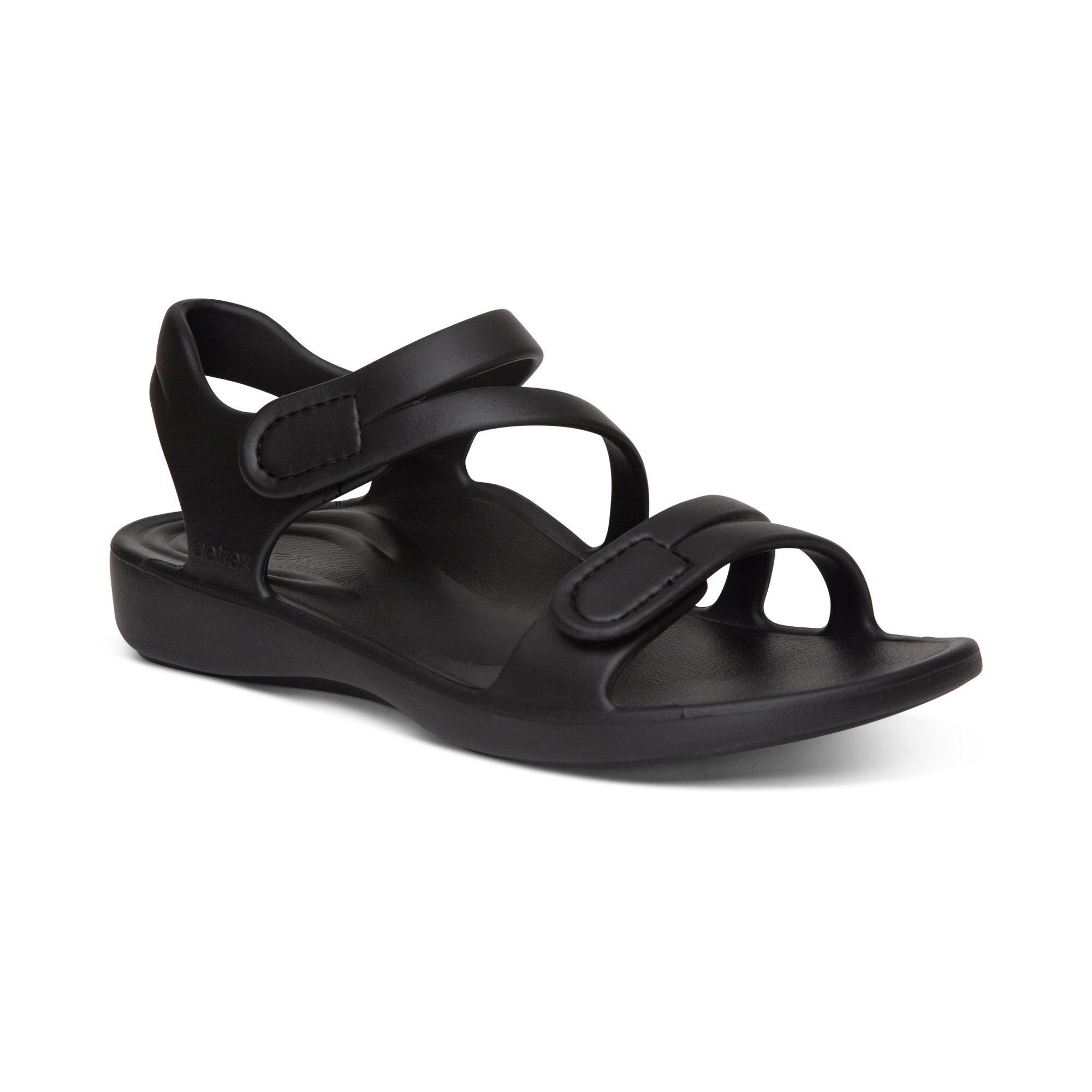  Giày sandal sức khoẻ nữ Aetrex Jillian Sport Black 