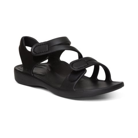  Giày sandal sức khoẻ nữ Aetrex Jillian Sport Black 