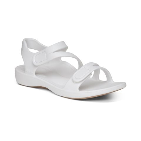  Giày sandal sức khoẻ nữ Aetrex Jillian Sport White 