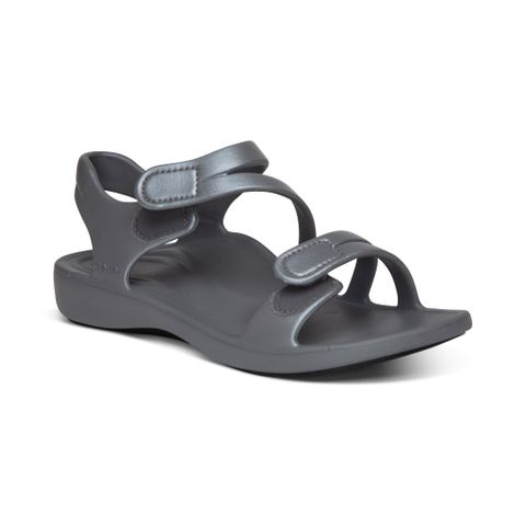  Giày sandal sức khoẻ nữ Aetrex Jillian Sport Grey 