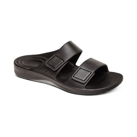  Dép quai ngang sức khỏe nam Aetrex Milos Black 