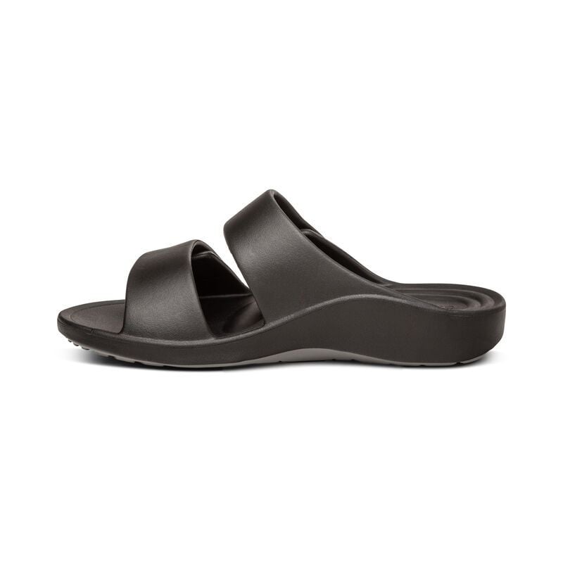  Dép quai ngang sức khỏe nam Aetrex Milos Black 
