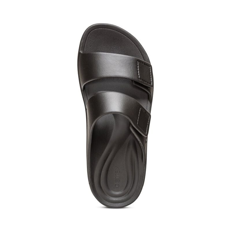 Dép quai ngang sức khỏe nam Aetrex Milos Black 