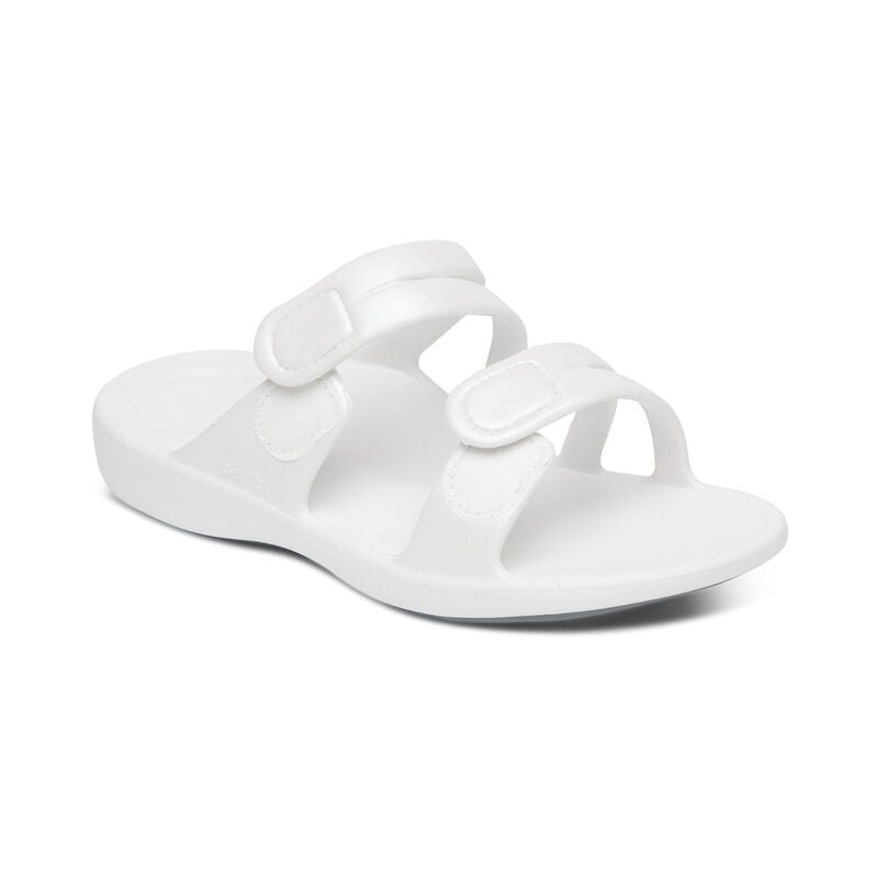  Dép quai ngang sức khoẻ nữ Aetrex Janey Sport White 