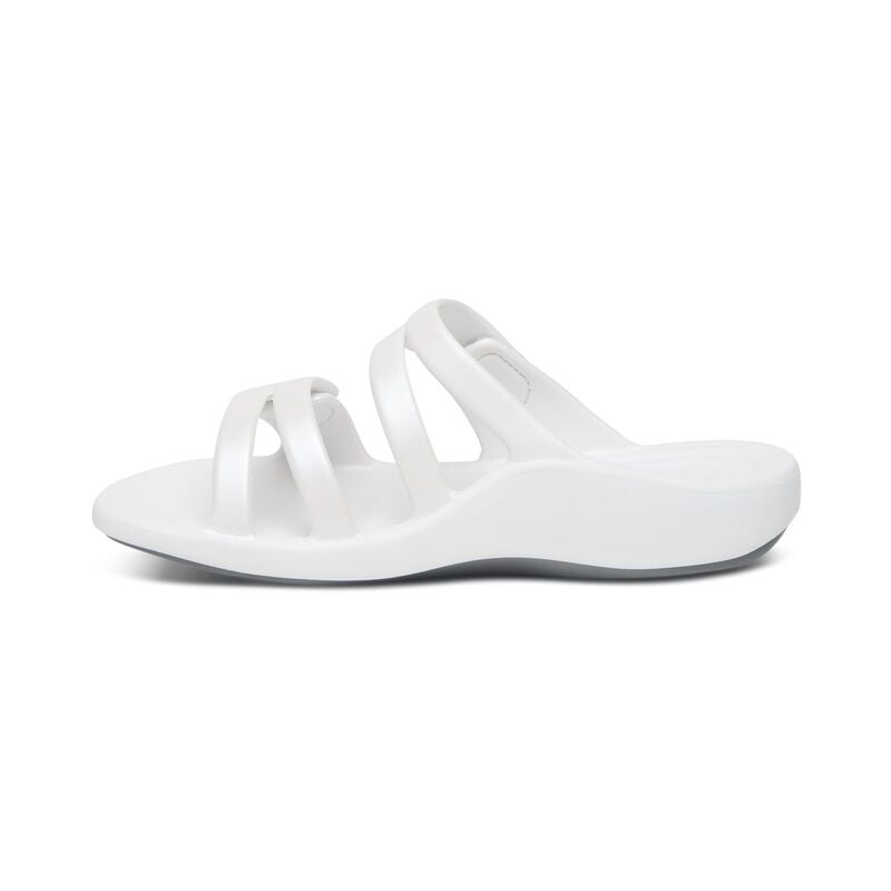  Dép quai ngang sức khoẻ nữ Aetrex Janey Sport White 