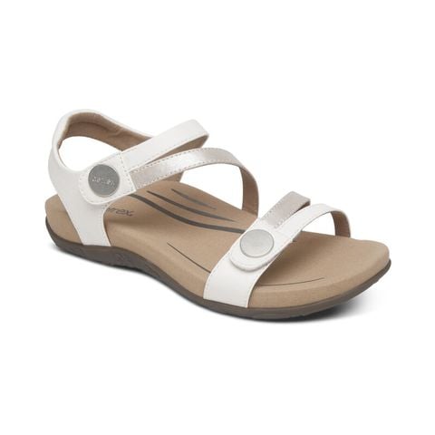  Giày sandal sức khỏe nữ Aetrex Jess White 