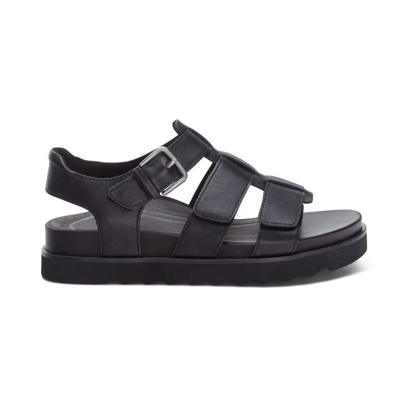  Giày sandal sức khỏe nữ Aetrex Romy Black 