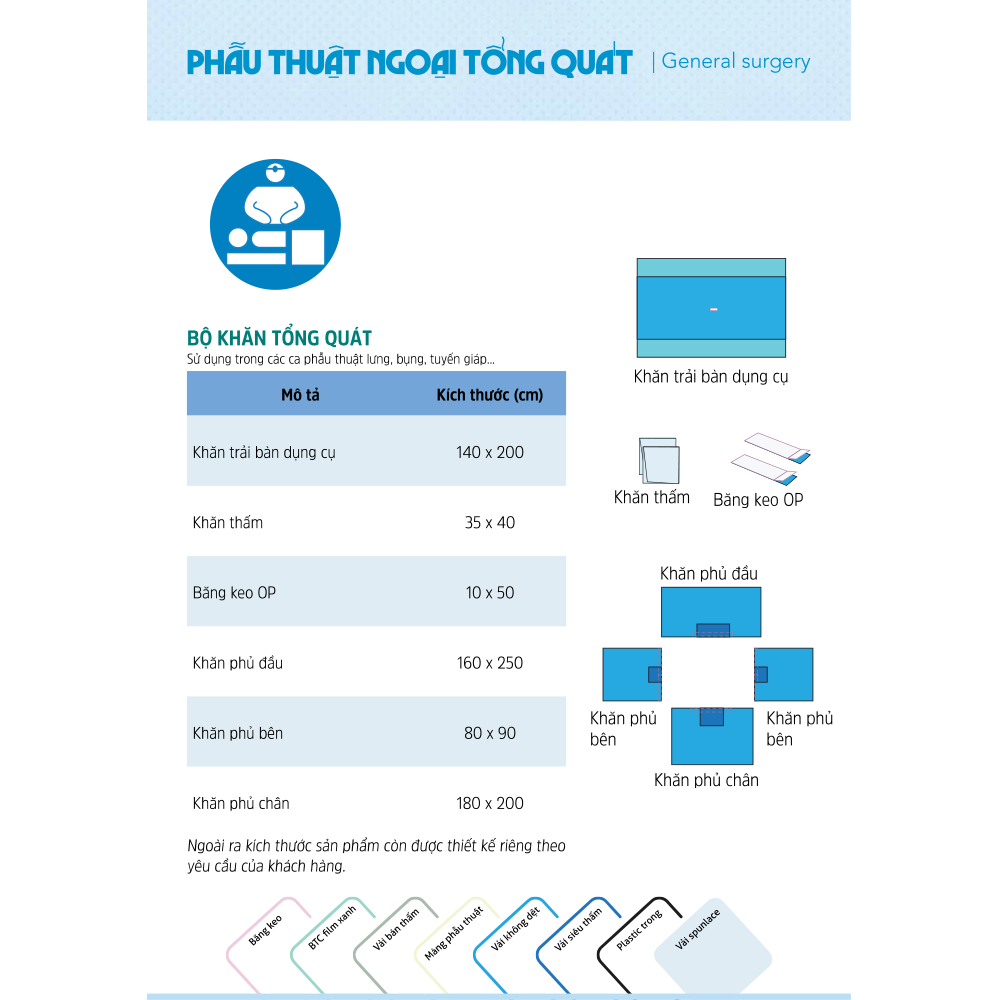  Bộ khăn tổng quát 