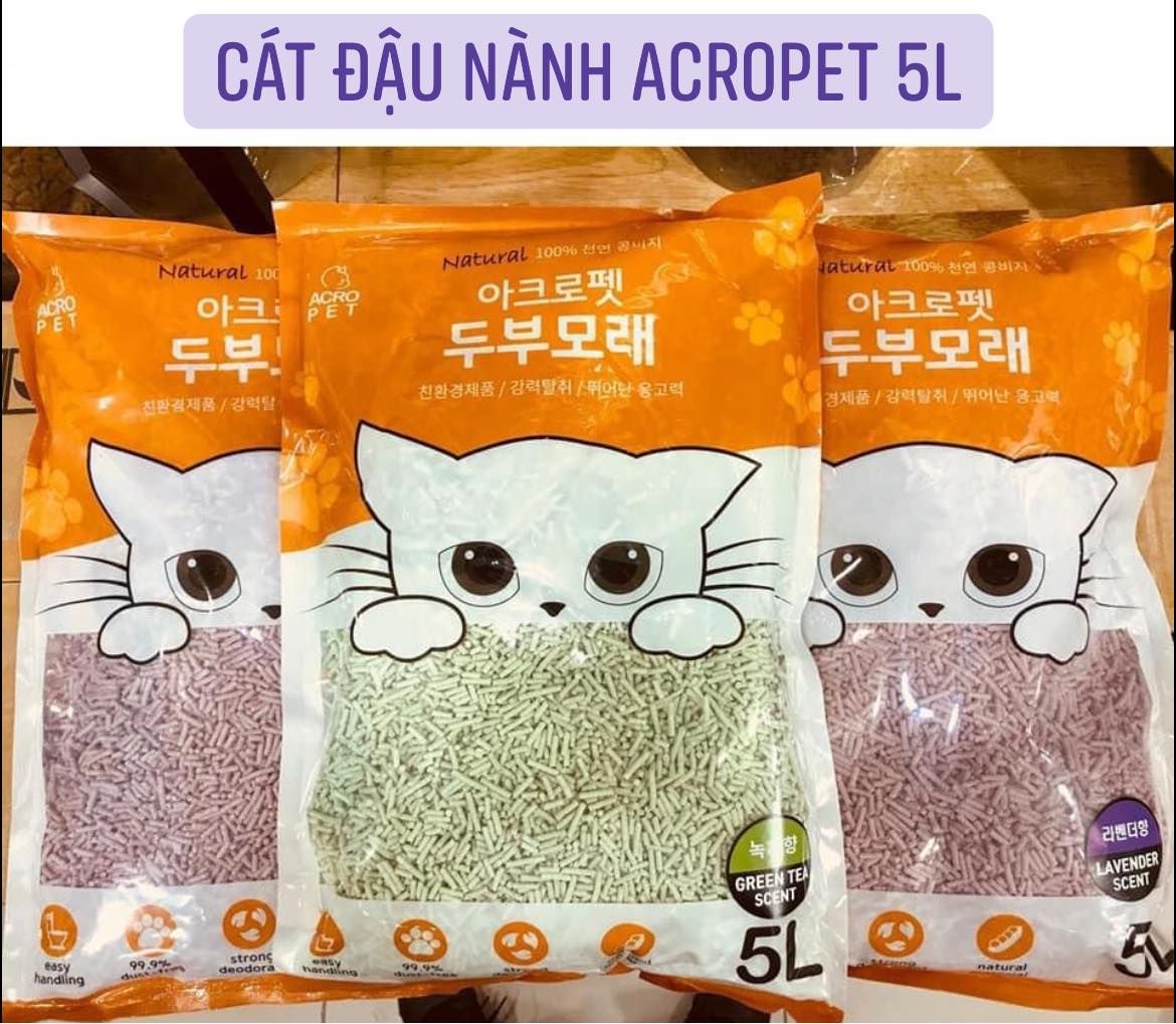  Cát đậu nành Acropet 5L 