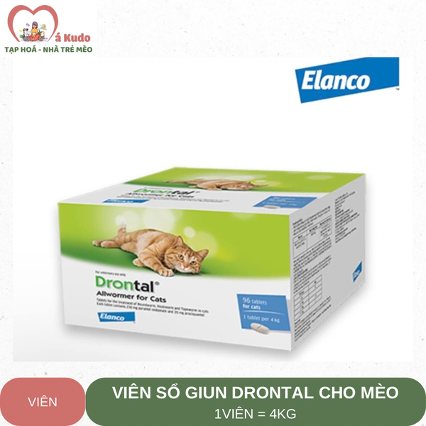  Thuốc sổ giun mèo Drontal viên 4kg 