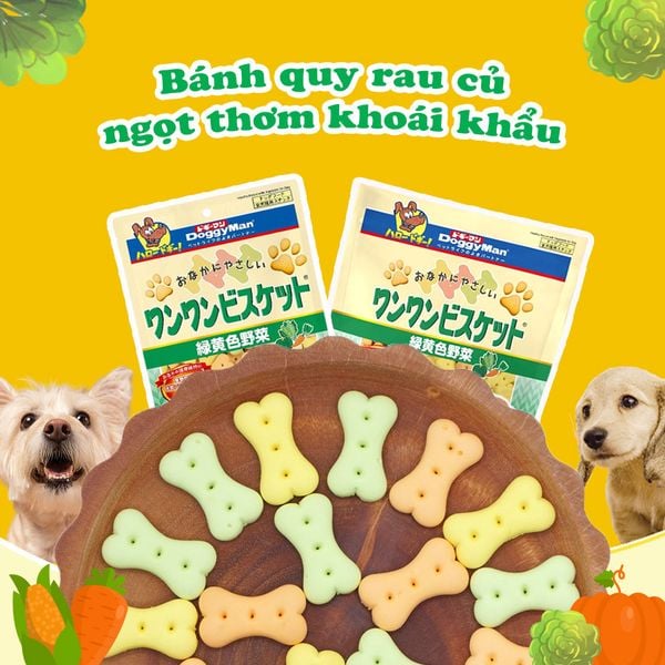  Bánh quy rau củ dành cho chó DoggMan 