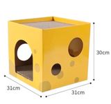  Cào móng 2 tầng cục phô mai cho mèo 