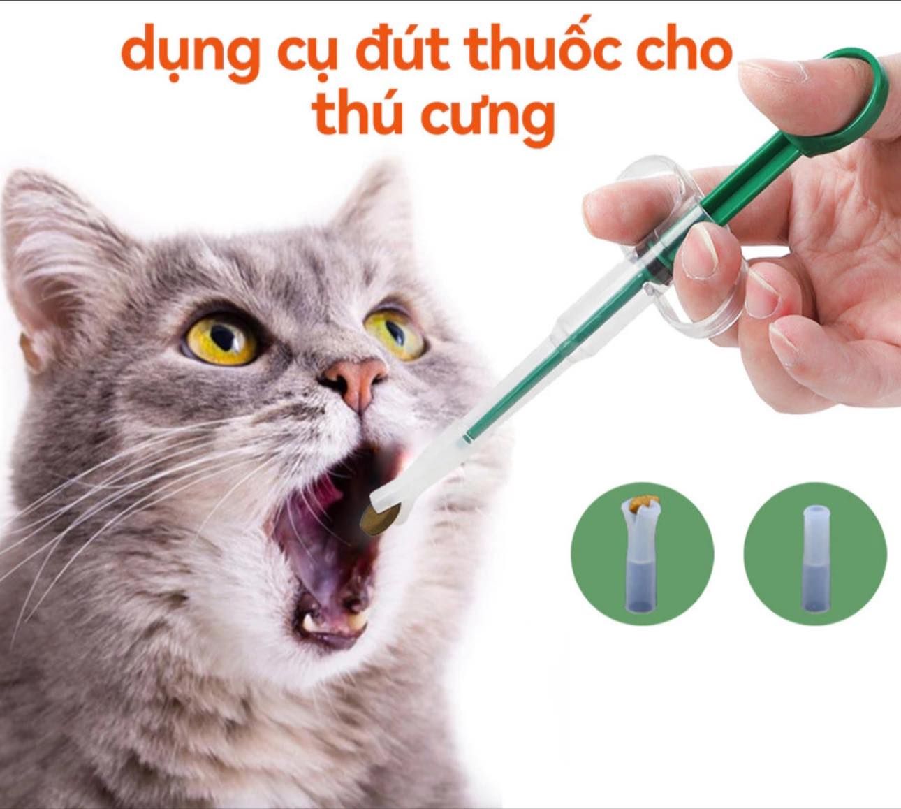  Dụng cụ đút thuốc cho thú cưng 