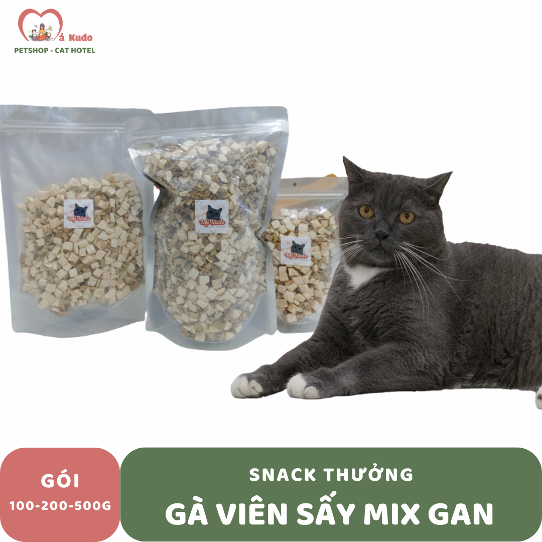  Gà viên mix gan viên 