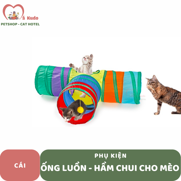  Ống luồn - Hầm chui cho mèo 