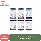  Pate lon King's Pet cho chó mèo 380g 