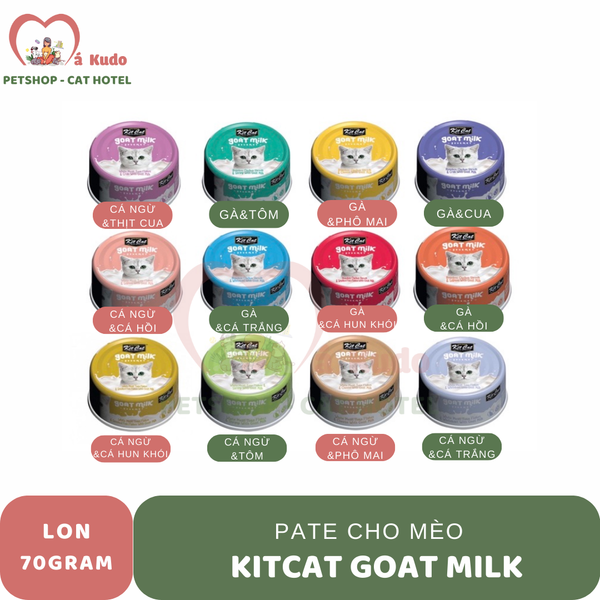  Pate KitCat goat milk - Cá ngừ cá hồi 