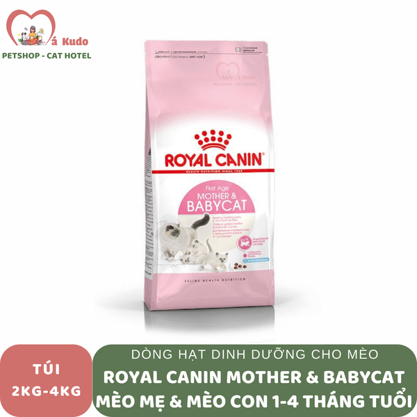  Hạt Royal Canin Mother & Baby cat cho mèo mẹ mang thai/cho con bú và mèo con 1-4 tháng tuổi 