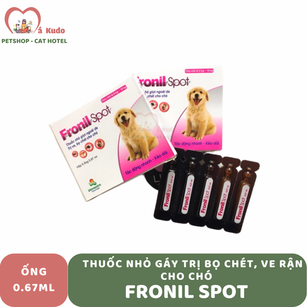  Thuốc nhỏ gáy trị bọ chét, ve rận cho chó mèo - Fronil Spot 