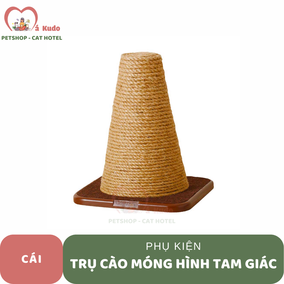  Trụ cào móng cho mèo hình tam giác 