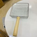  Xẻng xúc cát Inox cho Mèo có tay cầm gỗ 