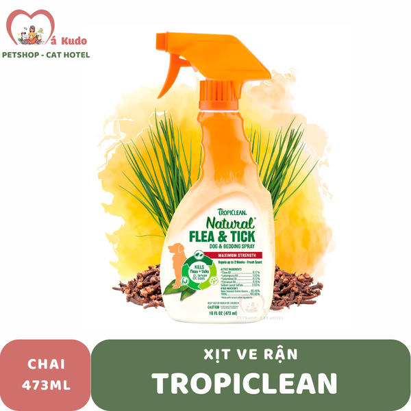  Xịt ve rận tropiclean 