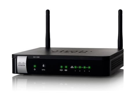  Cisco Wireless-N VPN Firewall - Hỗ trợ 5 VPN Client (RV110W-E-G5-K9) 