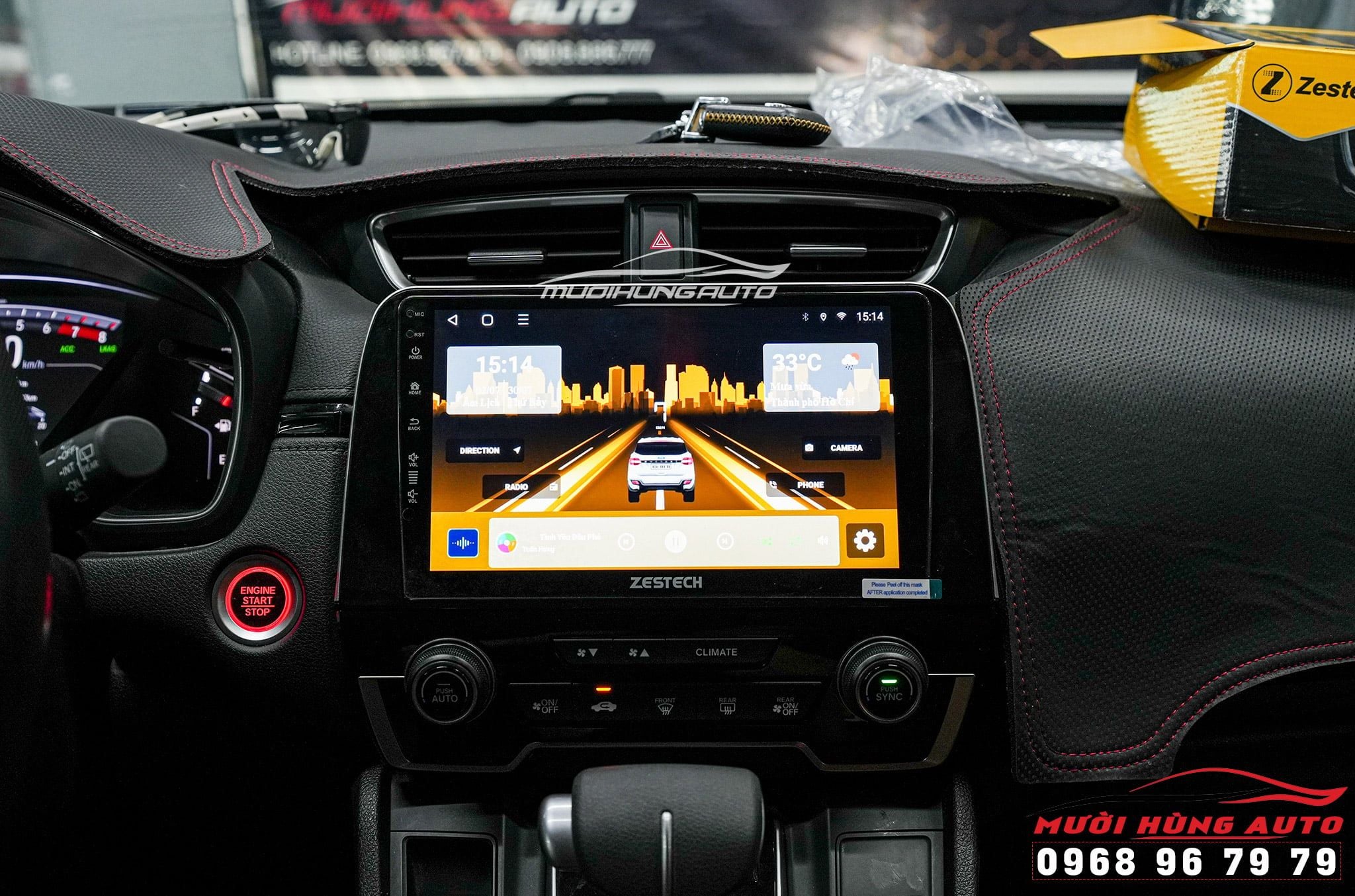 Lắp Màn Hình Android ZESTECH Z800 New Chính Hãng Cho Xe HONDA CRV 2022
