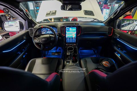  Xe Ford Ranger Raptor 2023 Độ Đèn LED Trang Trí Nội Thất 