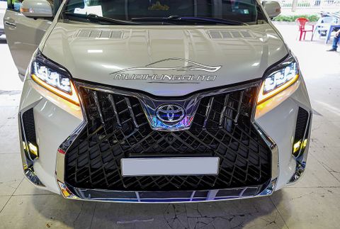  Xe Toyota Sienna 2013 Thay Đèn Pha Nguyên Cụm Và Độ Đèn Bi LED KMR 