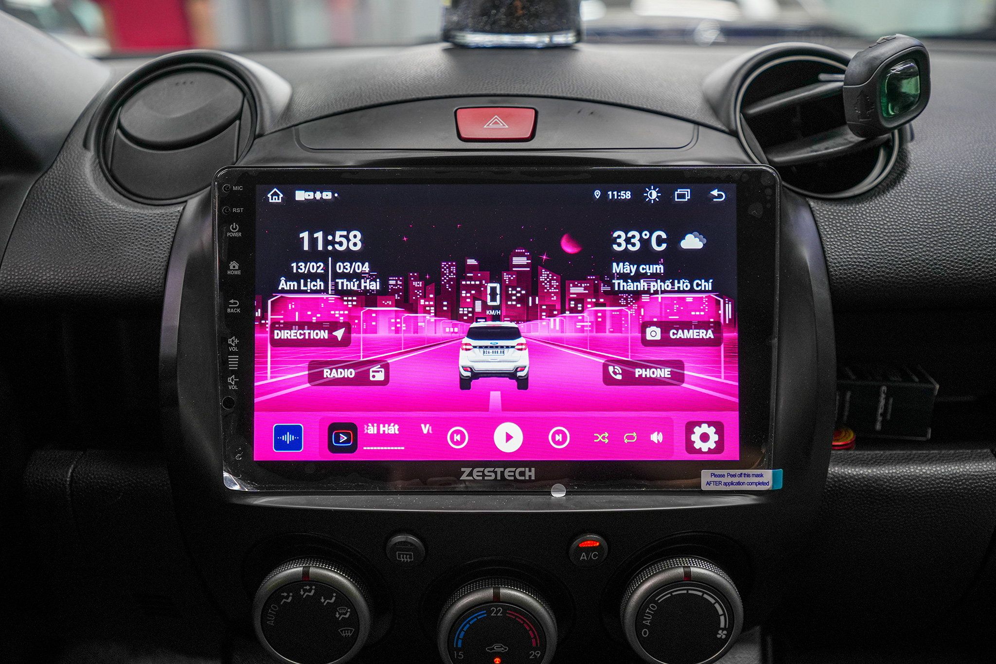 Màn Hình Android Tích Hợp Camera 360 ZESTECH Z800+ BASE Cho Xe MAZDA 2S 2014