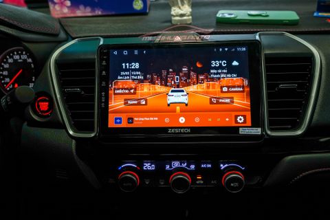  Lắp Màn Hình Android ZESTECH S100J Chính Hãng Cho Xe HONDA CITY 2022 