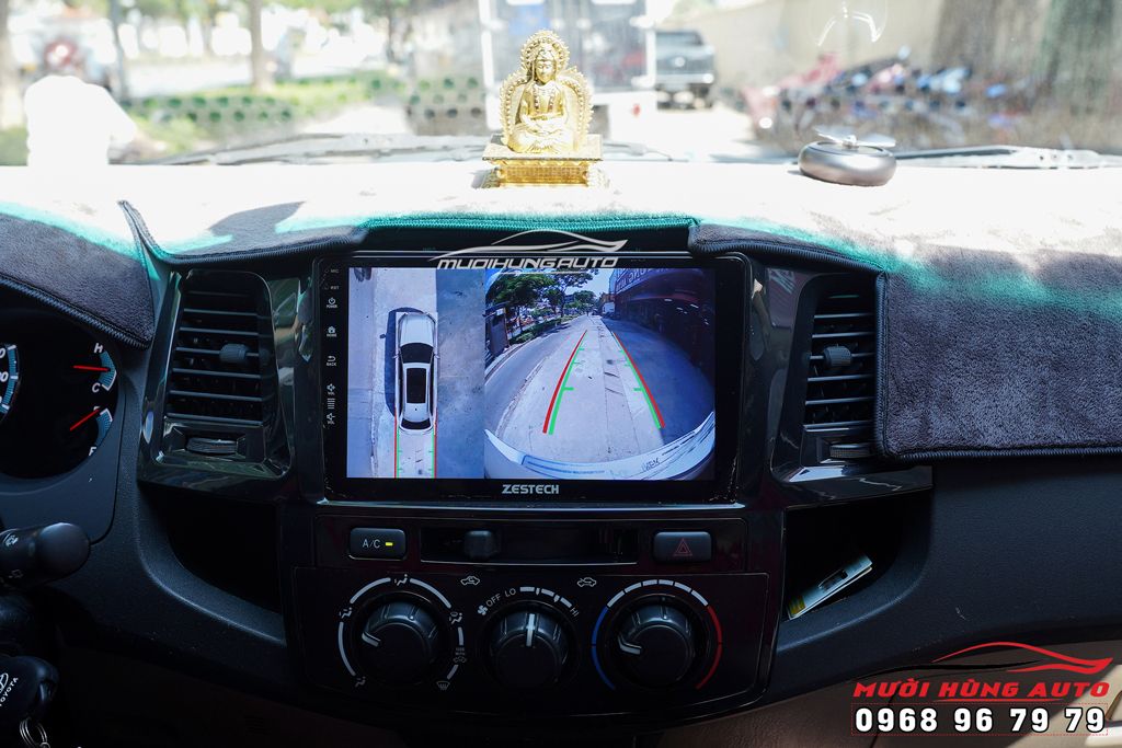 Đầu DVD Android Tích Hợp Cam 360 ZESTECH Z800 PRO+ Cho Xe TOYOTA FORTUNER 2015