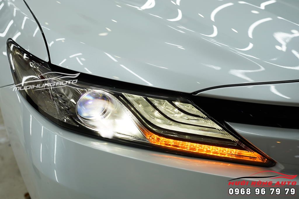 Độ Đèn Bi LED LASER JAGUAR Và Đèn Hậu Kiểu Lexus Cho Xe TOYOTA CAMRY 2019 - 2020