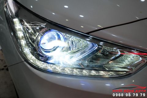Độ Bi LED V20 Và Đèn Mắt Quỷ Siêu Đẹp Cho Xe Hyundai Accent